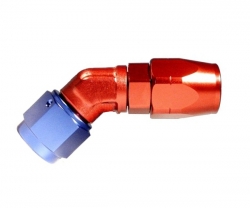 Fitinka koleno 45° D-08 (AN8) 3/4"x16-UNF - cutter-system - šroubovací (zesílená s ostrým úhlem)