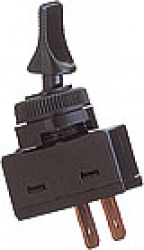 Vypínač 12mm 20A / 12V černý - on/off