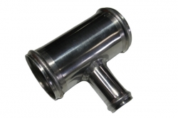 Hliníková (Alu) trubka T kus - průměr 89mm (3.5 palce) - 25mm - délka 100mm
