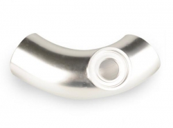 Trubka s adaptérem pro sekvenční blow off ventil 76mm 90° koleno - délka 26cm