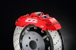 Přední brzdový kit D2 Racing pro Peugeot 106 (91-04), 8-pístkové brzdiče, plovoucí kotouče 421x36mm