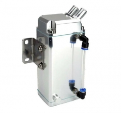 Oil catch tank - 2x vývod - objem 0,75l