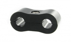 Separátor na vedení - průměr 2x 4,8mm - černý