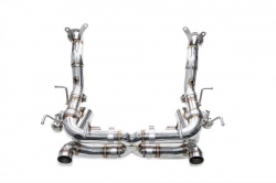 Manifold back výfuk s náhradami katalyzátorů Innotech (IPE) na Ferrari 458 Speciale 4.5 V8 (14-15)