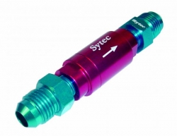Zpětný ventil celo hliníkový Sytec - D-06 9/16"x18-UNF - červený