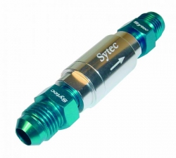 Zpětný ventil celo hliníkový Sytec - D-06 9/16"x18-UNF - stříbrný
