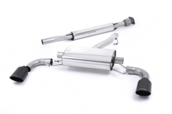 Secondary catback výfuk Milltek Subaru BRZ 2.0 (12-) - verze s rezonátorem - koncovky černé (homologace)