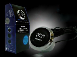 Startovací tlačítko Pivot - Start engine - červené podsvícení
