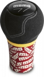 Řadící páka Momo Ultra - semiš/červená