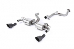 Catback výfuk Milltek Ford Focus Mk2 RS 2.5T 305PS (09-10) - verze bez rezonátoru - koncovky černé
