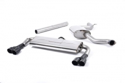 Catback výfuk Milltek Seat Leon 5F Cupra 280/290 2.0 TSI (14-) - verze s rezonátorem - koncovky černé Quad (homologace)