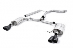 Catback výfuk Milltek Seat Leon 5F ST Cupra 280/290 2.0 TSI (15-) - verze bez rezonátoru - koncovky černé Quad
