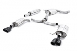 Catback výfuk Milltek Seat Leon 5F ST Cupra 280/290 2.0 TSI (15-) - verze s rezonátorem - koncovky černé Quad (homologace)