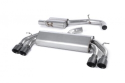 Catback výfuk Milltek VW Golf 7 R 2.0 TSI 300PS (14-16) - verze s rezonátorem Race - koncovky černé