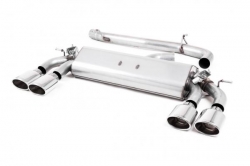 Catback výfuk Milltek VW Golf 7.5 R 2.0 TSI 310PS (17-) - verze bez rezonátoru - koncovky leštěné