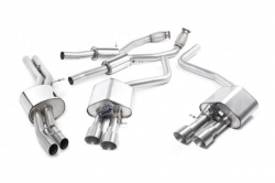 Catback výfuk Milltek Audi S8 D4 4.0 TFSI Quattro Tiptronic (13-) - verze s rezonátorem - koncovky leštěné