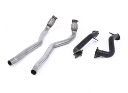 Downpipes s náhradami katalyzátorů Milltek Audi S6 C7 4.0 TFSI Quattro (12-) - OEM výfuk