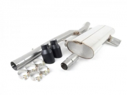 Catback výfuk Milltek Audi TT 8N 1.8T 225PS Quattro Coupe/Roadster (98-06) - verze bez rezonátoru Race - koncvoky černé