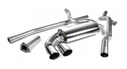 Downpipe back Milltek Audi Coupe UR Quattro 10v Turbo (89-91) - verze bez rezonátoru - koncovka leštěná