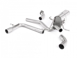 Front pipe back výfuk Milltek Suzuki Swift Sport 1.4 BoosterJet (18-) - verze s rezonátorem - koncovky titanové modré (homologace)