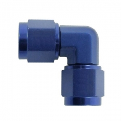 Spojovací fitinka koleno 90° D-08 (AN8) 3/4"x16-UNF - D-08 (AN8) 3/4"x16-UNF samice-samice (zesílená s ostrým úhlem)