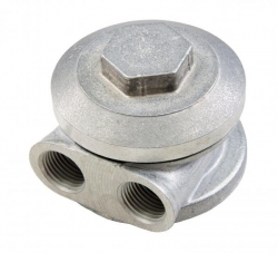 Relokační adaptér k ol. filtru Mocal 3/4"-UNF - boční vývody M18 x 1,5
