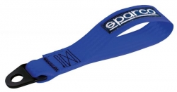 Přední odtahové oko textilní Sparco - modrá