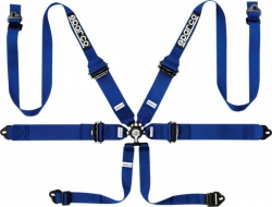 Bezpečnostní pás Sparco Pro Endurance 04818RHALPD1 3/2" 6-bodový modrý - karabina (FIA homologace)