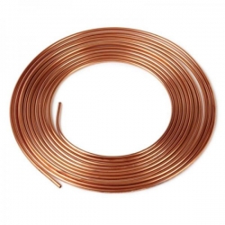Brzdová trubka měděná 3/16" (4,75mm) - délka 7,6m
