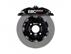 Přední a zadní brzdový kit 355mm EBC pro Audi S1 8X 2.0 Turbo PR-1LJ 5x112 230PS (14-) - černá