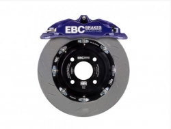 Přední a zadní brzdový kit 355mm EBC pro Ford Mustang GT 4.6 (10-11) - modrá