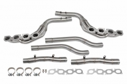 Laděné svody s náhradami katalyzátorů TurboWorks Mercedes C-Klasse W204 C63 AMG 6.2/6.3 V8 M156 (08-15)