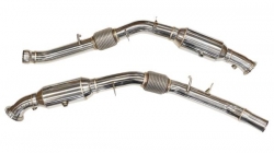 Downpipes s náhradami katalyzátorů TurboWorks Mercedes GLS 400/450 X166 3.0 V6 bi-turbo M276 (14-)