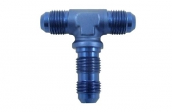 T rozbočovač s upínací hlavou (bulkhead) 3x D-06 (AN6) 9/16"x18-UNF