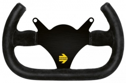 Volant Momo Modell 101 290mm - černý/černý - semiš
