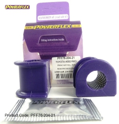Silentbloky Powerflex Toyota Corolla AE86 RWD Front Anti Roll Bar Mount 21mm (4)