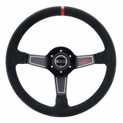 Volant Sparco L375 Nero 350mm - černý/černý - semiš