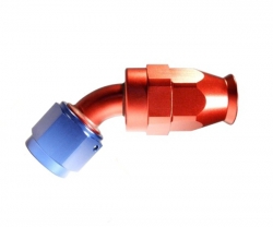 Fitinka koleno 45° D-10 (AN10) 7/8"x14-UNF - teflonová PTFE hadice