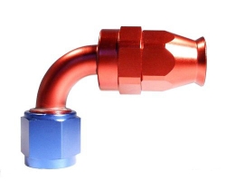 Fitinka koleno 90° D-04 (AN4) 7/16"x20-UNF - teflonová PTFE hadice