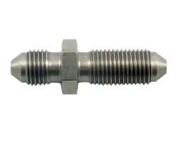 Upínací hlava (bulkhead) D-03 (AN3) 3/8"x24-UNF - nerezová