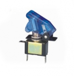 Vypínač kill switch průhledný modrý