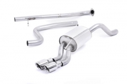 Catback výfuk Milltek Ford Fiesta Mk6 1.0T EcoBoost 100-140PS (13-17) - verze bez rezonátoru - koncovka leštěná