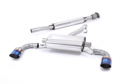 Secondary catback výfuk Milltek Toyota GT86 2.0 (12-) - verze s rezonátorem - koncovky titanové modré (homologace)