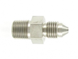 Propojovací adaptér rovný D-03 (AN3) 3/8"x24-UNF - 1/8"-NPT - samec - nerezový