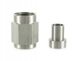 Hard line vedení D-03 (AN3) 3/8"x24-UNF na trubku 7/16" - nerezové