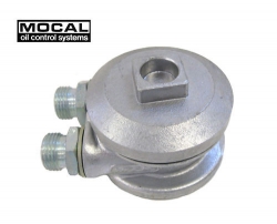 Relokační adaptér k ol. filtru Mocal 3/4"-16UNF - boční vývody 1/2"-BSP