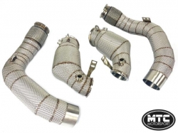 Downpipes se sportovními katalyzátory MTC Motorsport BMW 5-Series F90 M5 S63M (17-20)