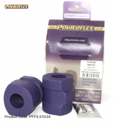 Silentbloky Powerflex BMW E36 Compact Front Anti Roll Bar Mounting 24mm (2)