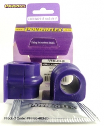 Silentbloky Powerflex Opel Astra F (92-98) Front Anti Roll Bar Mount 20mm (3)