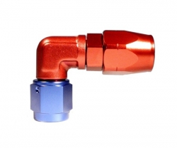 Fitinka koleno 90° D-06 (AN6) 9/16"x18-UNF - cutter-system - šroubovací (zesílená s ostrým úhlem)